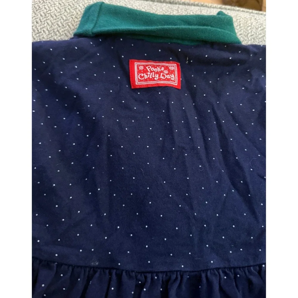 Vintage RARE 90's The Disney‎ Store Winnie The Pooh Turtleneck Long Sleeve Dress
